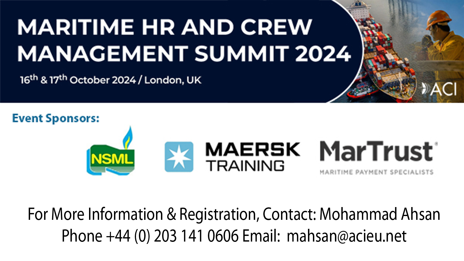 ACI’s Maritime HR & Crew Management Summit